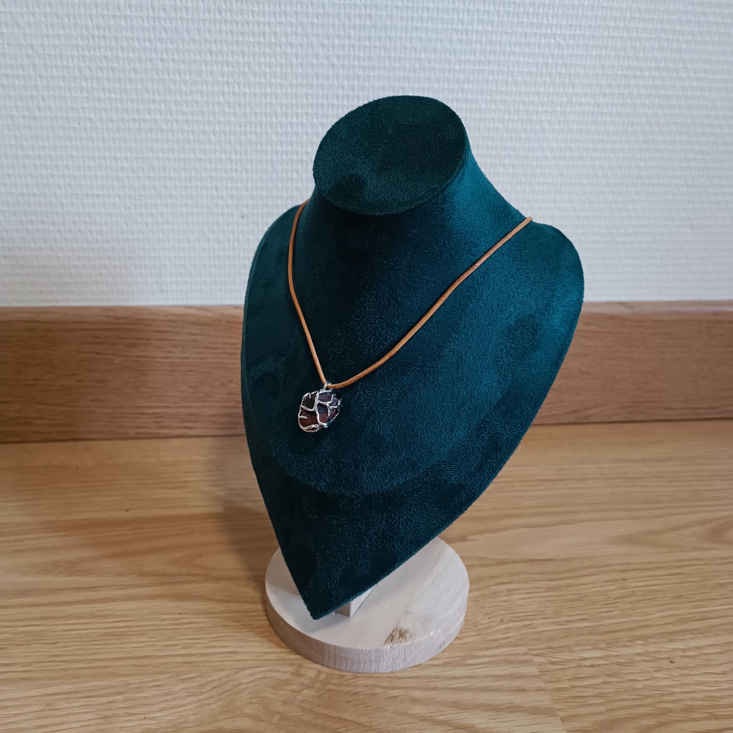 Collier mohagony obsidienne