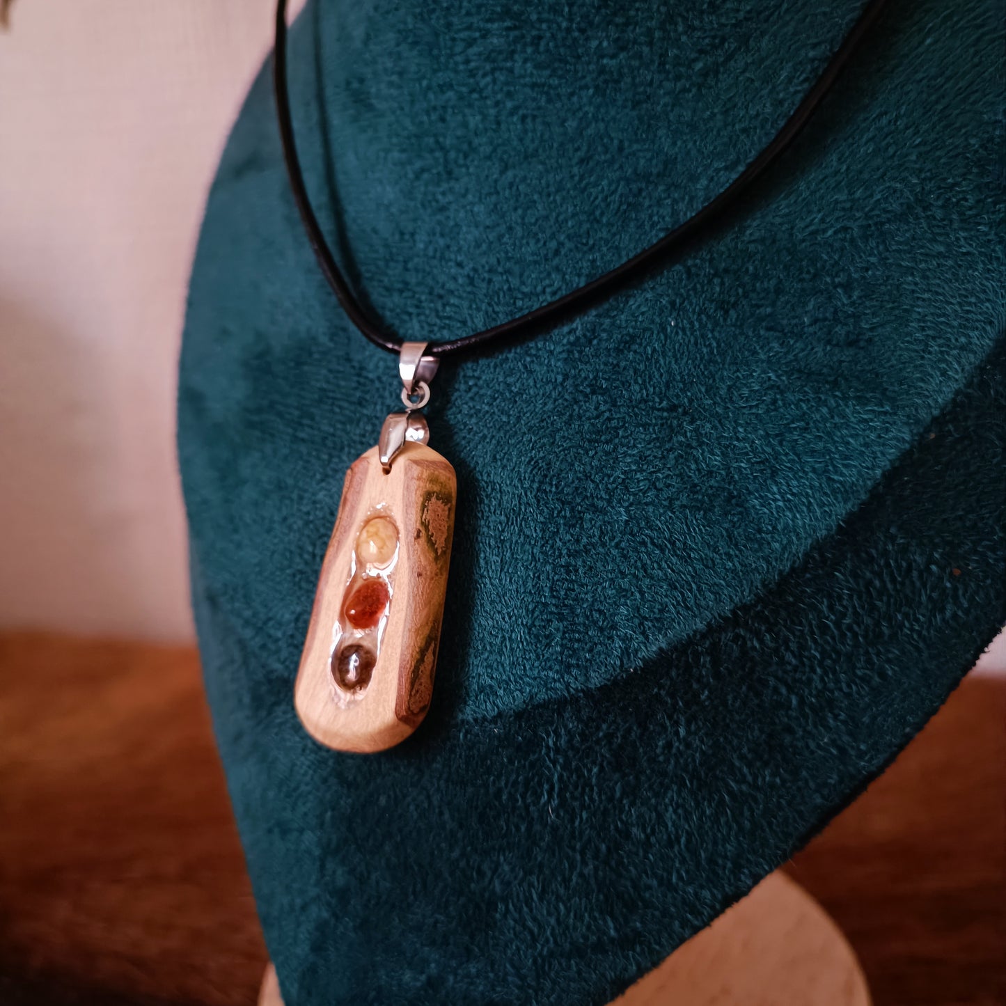 Collier triple ambre