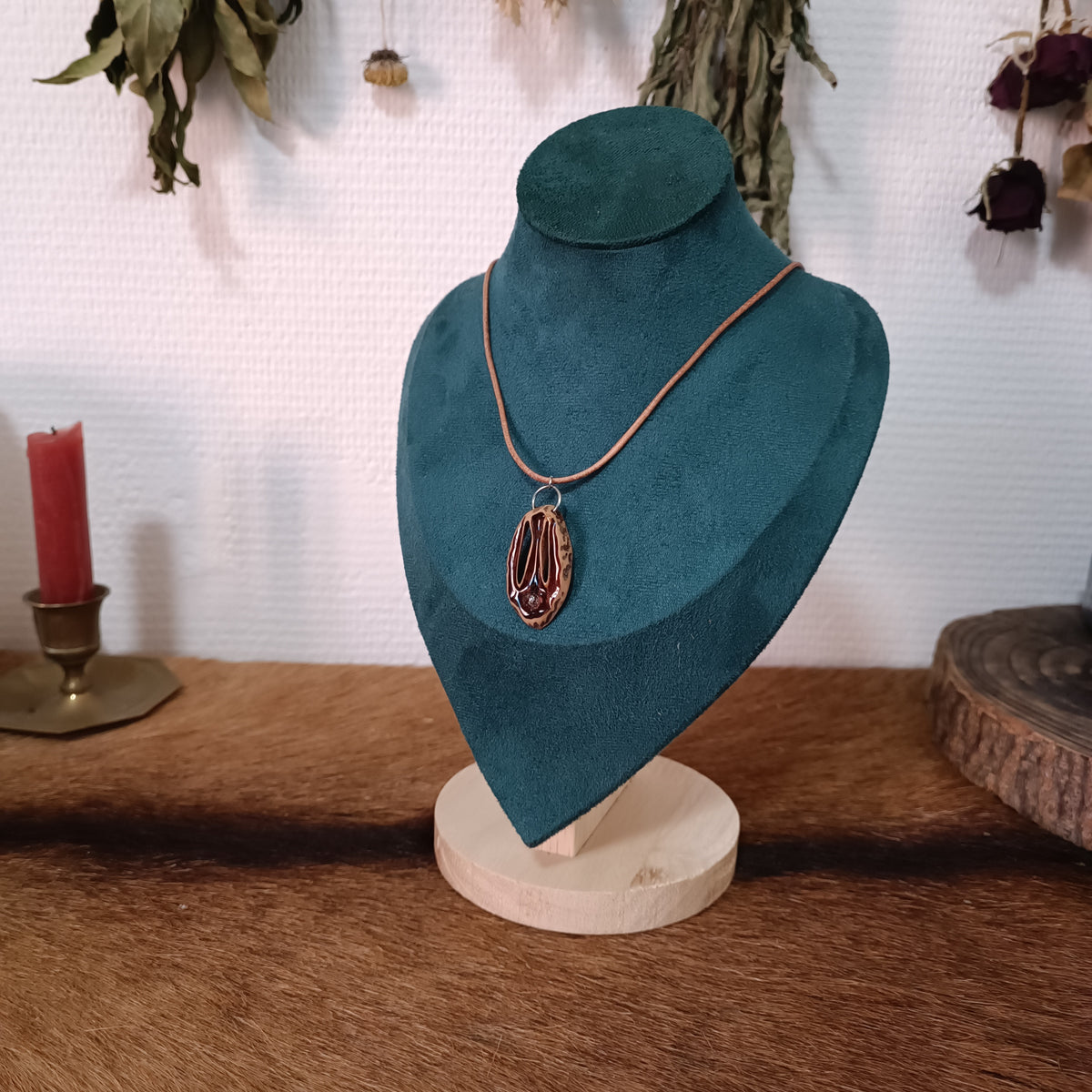 Collier diamant d'erkimer