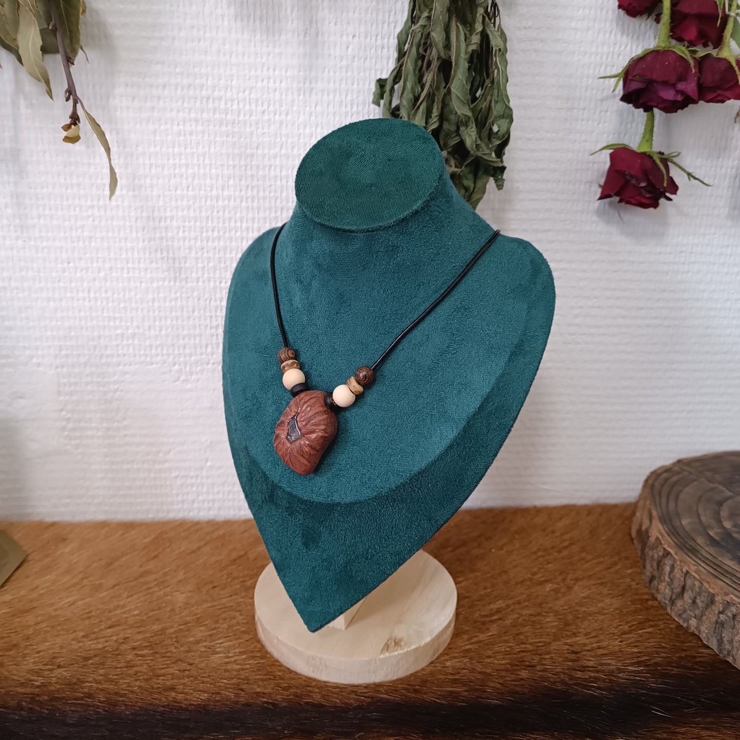 Collier coeur de la forêt