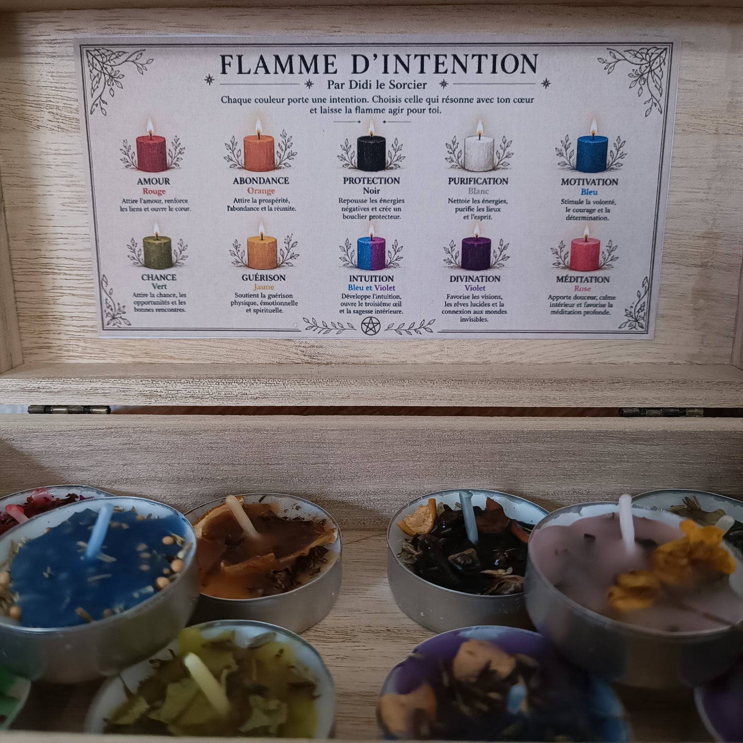 Box flamme d'intention