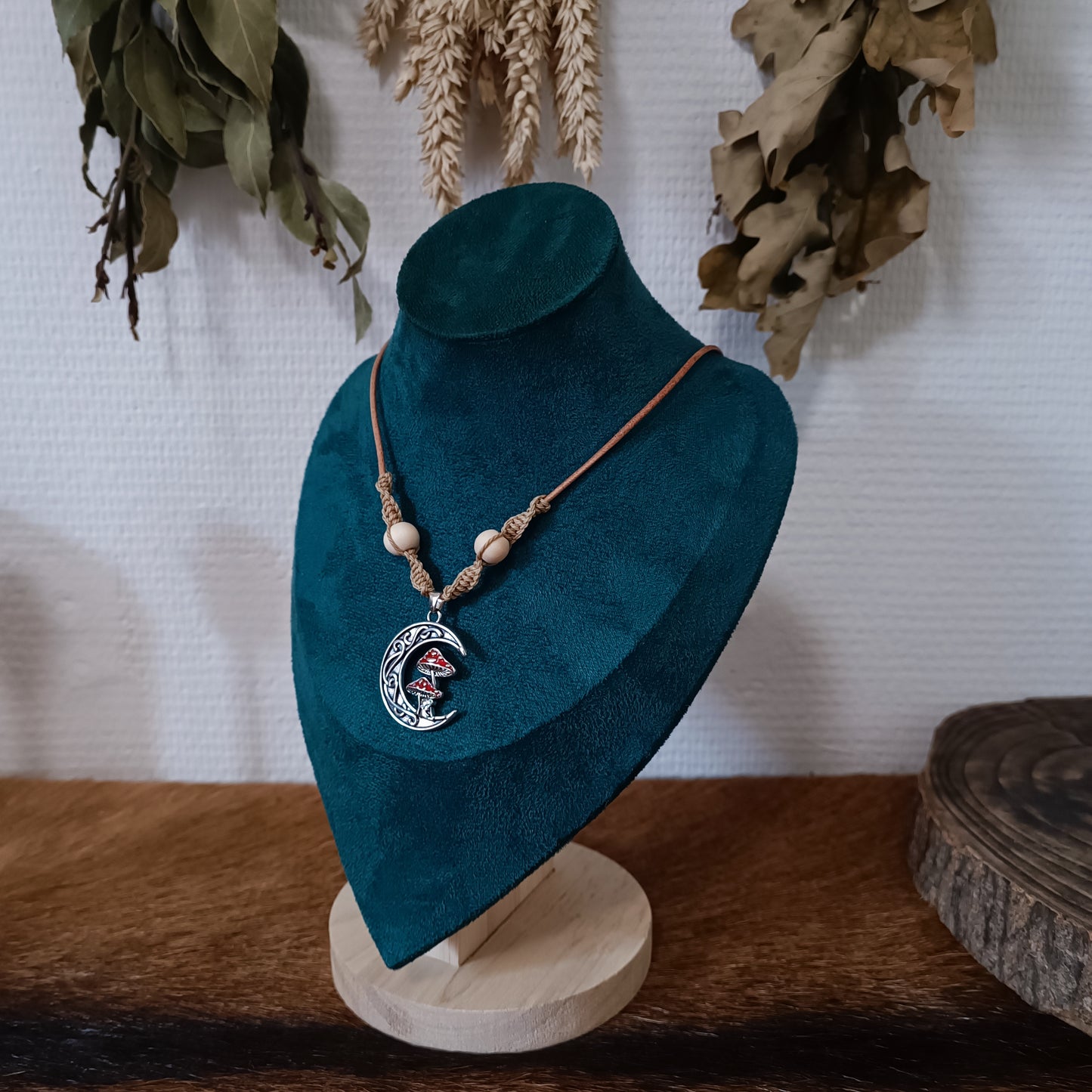 Collier lune forestière